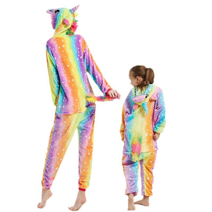 Autumn and winter new flannel gilded stars Tianma adult animal cartoon one-piece pajamas manufacturers home clothes wholesale