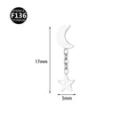 Teeth m0.9 / Five-pointed star pendant silver (head only) [large]