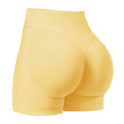 In Stock & Cross-Border Dfyne Popular Moisture-Wicking Quick-Drying Yoga Pants for Women, Tight-Fitting Peach Butt Sports Fitness Shorts