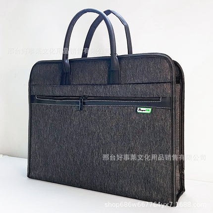 Multi-functional Briefcase Storage Handbag File Bag Large Capacity Meeting Bag Business Office Storage File Bag