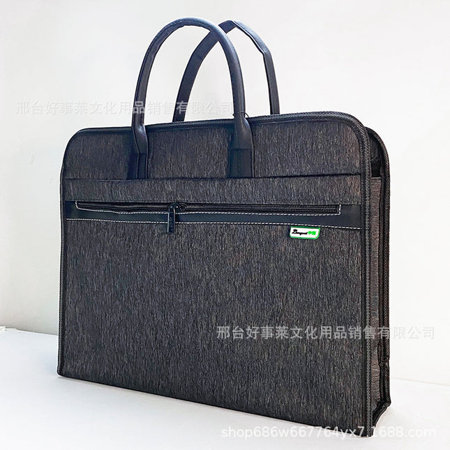 Multi-functional Briefcase Storage Handbag File Bag Large Capacity Meeting Bag Business Office Storage File Bag