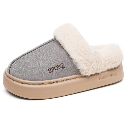 Women's Shoes New Style Plush Thickened Women's Cotton Shoes Fashion Versatile Ankle Boots Cross-Border Large Size Slip-On Women's Cotton Boots
