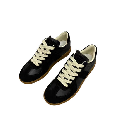 Internet Celebrity Popular Men's and Women's Couple Shoes, Versatile Trendy Shoes, Retro Sports White Shoes, Genuine Leather Moral Training Shoes, Men's Shoes