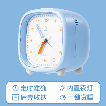 Alarm clock Creative mute lazy alarm clock student Alarm Clock Deli home clock wake-up artifact strong wake-up