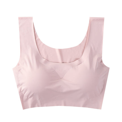 Shangpin Anxin Generation Seamless Rim-free One-piece Ice Silk Gather-up plus size Beauty Back Sports Bra Underwear for Women
