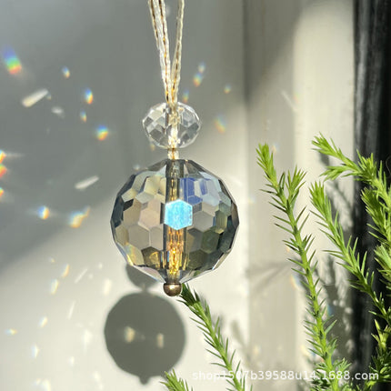 Amazon PDD Cross-border Direct Supply Pujiang Crystal Courtyard Garden Decorative Crystal Christmas Ball Sun Catcher Wind Chimes