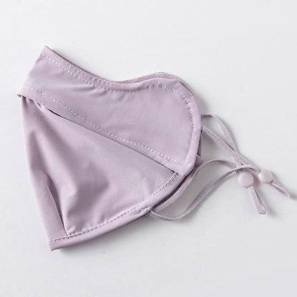 Spring and summer new ladies sunscreen mask 3d three-dimensional fish bone anti-makeup eye angle thin solid color high value mask