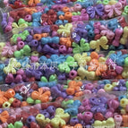 Mixed colors randomly / 4 bow 15*20mm 0.5kg about 550 pieces