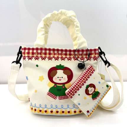 In-Stock New Small Cloth Bag Ins Cute Cartoon Women's Summer Cloth Bag Handbag Casual Tote Bag Upgrade