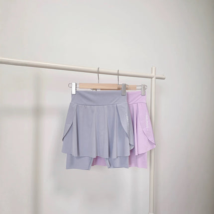 Fake Two-piece plus size Culottes Women's Summer Outer Wear Pocket Three-point Shark Pants Anti-light Outdoor Riding Yoga Shorts