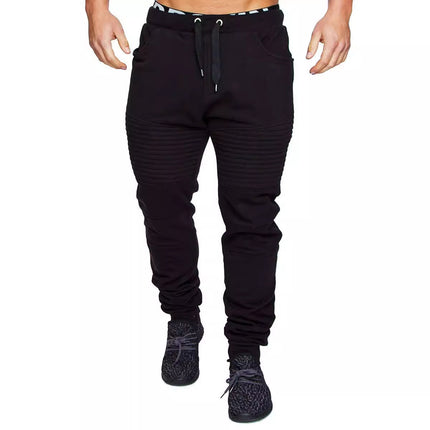 2022 Men's Casual Sports Pants European and American Foreign Trade Hip Hop Striped Design Camouflage Sports Fitness Trousers for Men
