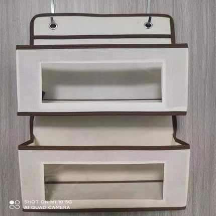 Wall-mounted underwear storage box baby bed children's toy hanging bag home multi-layer door storage hanging bag wholesale