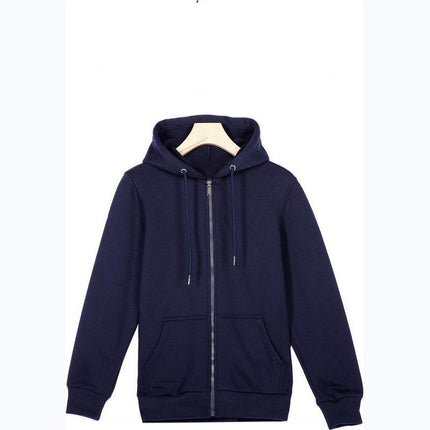 Autumn and Winter Men's and Women's Sweatshirts Thickeneded Zipper Casual Sweatshirts with Printable Logo Warm Hooded Jackets Workwear Thick Sweatshirts