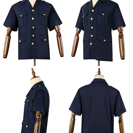 New-style Security Work Clothes Shirt Security Clothes Summer Clothes Short-sleeved Shirt Security Uniform Summer suit Men's Etiquette Clothes