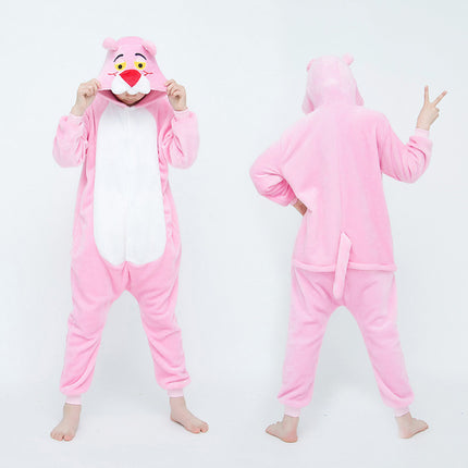 Mixed batch autumn and winter flannel adult cartoon conjoined animal pajamas orchid history home clothes toilet thickened wholesale