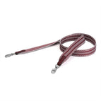 Wine red silver buckle / With buckle length 90CM width 3.8CM