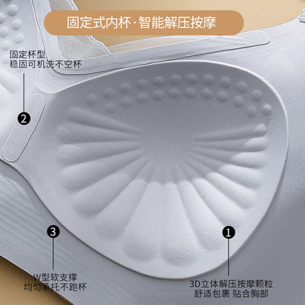 Traceless Underwear Women's Small Chest Push-up Lace Strapless Anti-sagging Comfortable Breathable Fixed Cup Breast Bra