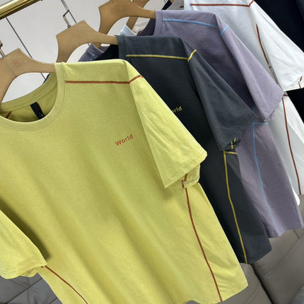 Technology Feels Cold! Summer Men's Outdoor Thin Casual Round Neck Quick-Drying Breathable Loose Men's Short-Sleeved T-Shirt