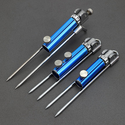 Fishing Bracket Floor Insertion Battery Rod Multifunctional Wild Fishing Universal Stainless Steel Fishing Rod Rod Bracket Floor Insertion Fishing Tools