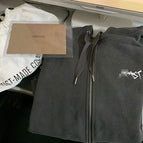 JK black gray zipper / S