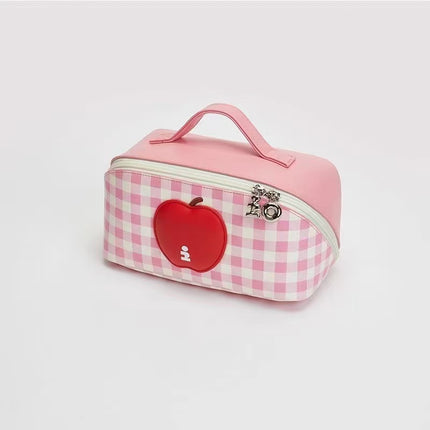 Tagi New Product "I" Imagine Apple Drum Cute Waterproof Portable Storage Bag Denim Travel Cosmetic Bag