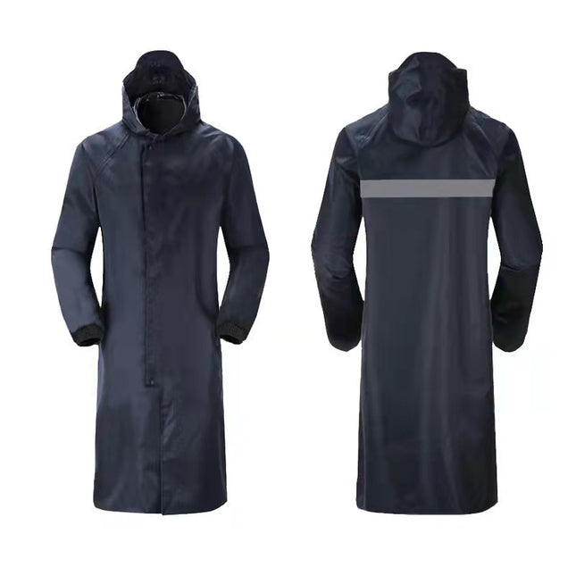 Factory wholesale thick Oxford cloth long raincoat adult riding electric car poncho labor protection body one-piece raincoat