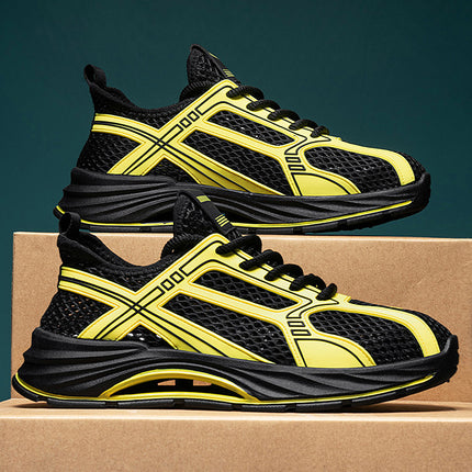Men's Spring and Summer Low-Cut Trendy Versatile Mesh Sneakers Outdoor Casual Comfortable Breathable Slip-On Shoes