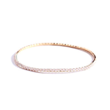 2.0mm Superfine Rhinestone Bracelet Stretch Bridal Bracelet Korean Style Single Row Flash Diamond Stretch Crystal Bracelet