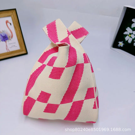 110g Baby Birthday Gift Bag Holiday Knitted Gift Bag Kidsren's First Birthday Party Handbag Gift Knitted Bag