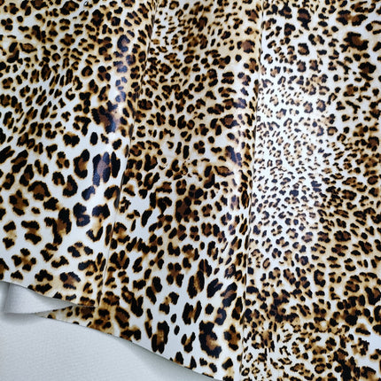 Pu Leopard Print Leather Fabric Anime DIY Imitation Cotton Velvet Base Printed Crafts Home Furniture Artificial Leather Bags