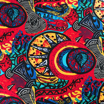 Hemp Cotton Digital Printing Fabric Printing Cotton and Linen Clothing Fabric Vintage Handmade DIY Tablecloth Patchwork Southeast Asia