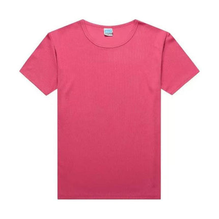 Cotton Catering Overalls Summer Waiter Round Neck T-Shirt Barbecue Hotel Milk Tea Hot Pot Shop Short Sleeve Printed logo