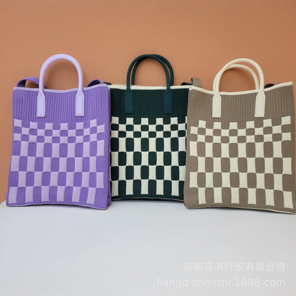 2025 New Mobile Phone Bag, Fashionable Handbag, Large Capacity Woven Portable Casual Work Clothing High-End Bag, Small Bag