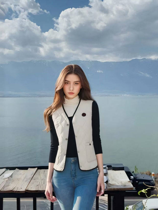 Cross-border Heating Vest Smart Electric Heating Vest Winter Men's Charging Full Body Heating Clothes Middle-aged and Elderly Women's Warm