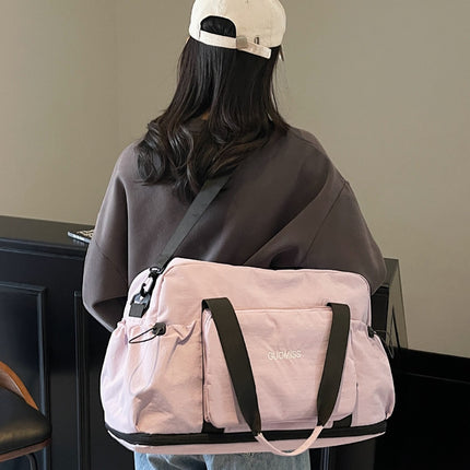 Cross-border Quick-drying Large-capacity Travel Bag Women's Expandable Dry-wet Separate Sports Fitness Bag Oxford Cloth Storage Luggage