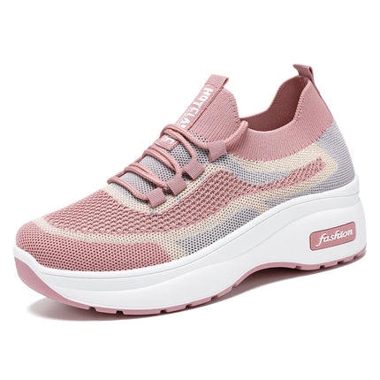 Women's Thick-Soled Classic Casual Shoes, Platform Shoes, Comfortable and Breathable Spring Sneakers, Fashionable and Versatile Sock Shoes Wholesale