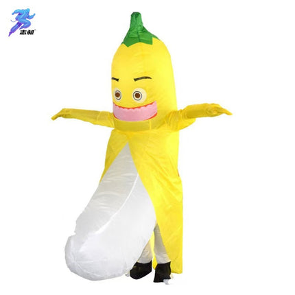 Cross-Border Hot Selling Funny Cyclist Doll Costume Masquerade Performance Props Hippie Sunglasses Dinosaur Inflatable Costume