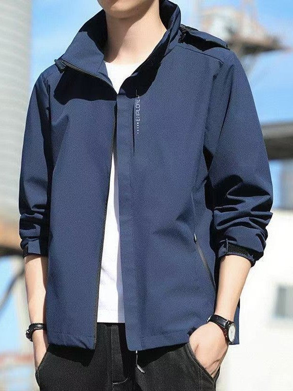Men's Windproof and Waterproof Outdoor Windbreaker, Spring and Autumn Thin Jacket, Trendy Brand, Couple's Single-Layer Mountaineering Jacket for Women