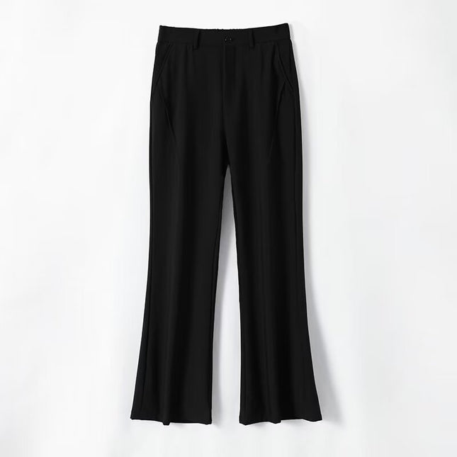 Spring and Autumn American Style Cleanfit High-End Pure Color Pants Men's Slimming Look Extended Business Casual Suit Pants