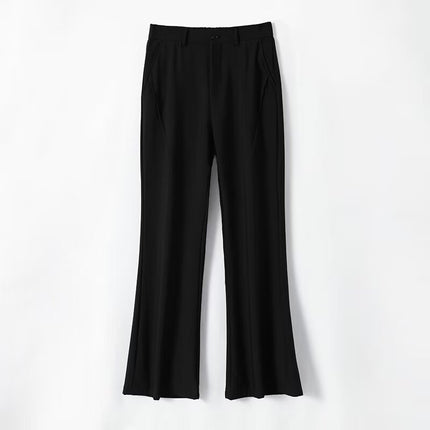Spring and Autumn American Style Cleanfit High-End Pure Color Pants Men's Slimming Look Extended Business Casual Suit Pants