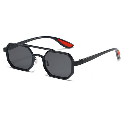 Double Beam Fashion Metal Sunglasses Retro Cross-border Trendy Glasses Internet Popular Sunglasses for Men and Women sunglasses