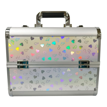 2023 new spot wholesale casual cosmetic case pvc manicure case two-layer large capacity portable cosmetic case