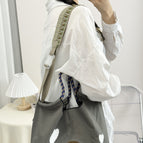 Yellow coffee dot wide shoulder strap
