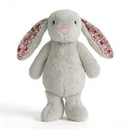 【no standard】 / Floral lop-eared rabbit - grey [25cm]