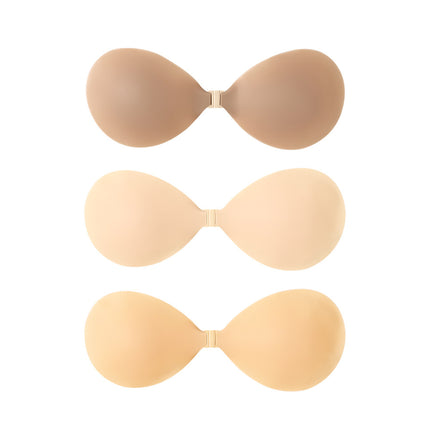 Cross-Border Small Bust Push-Up Bra, Seamless Solid Adhesive Bra Pads, Invisible Strapless Self-Adhesive Bra Pads for Women