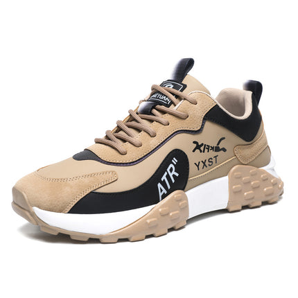 Foreign Trade Large Size Men's Shoes, Autumn and Winter Leather Shoes, Men's Sports Shoes, Men's Rebound Shock-Absorbing Casual Shoes, Dad Shoes for Men