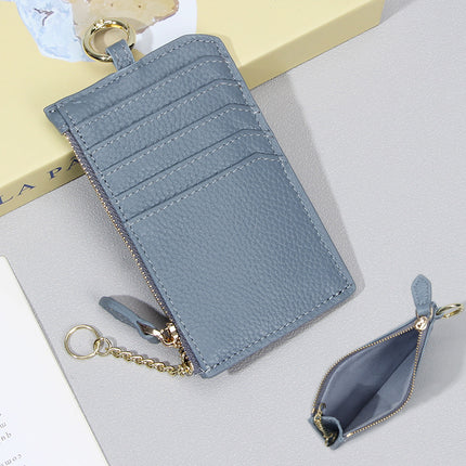 Japanese-style Genuine Leather Zipper Coin Small Wallet Top-layer Cowhide Multi-card Card Bag Ultra-thin Small Mini Coin Purse