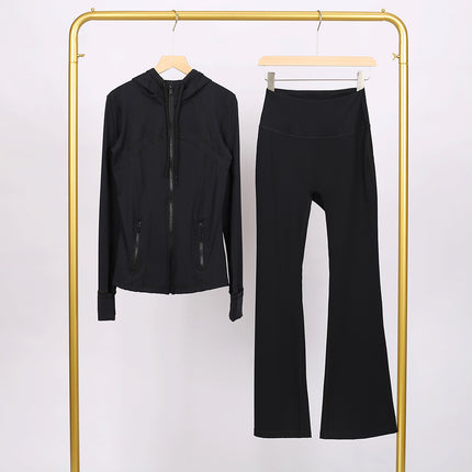 Lulu Df Stand-Up Collar Jacket Short Coat Tight-Fitting Stand-Up Collar Stretch Jacket with Gold Zipper Fitness Yoga Wear