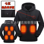 Pullover hooded seven zone black / M