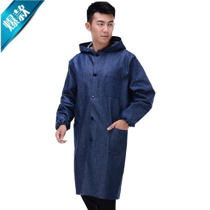 New camouflage long gown overalls men's overalls denim dustproof transport clothing Women's Printing labor protection clothing wear-resistant